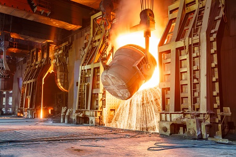 Vysokopecní tavení oceli v ocelárně