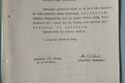 Dopis ČAVU Václavu Kaprálovi o udělení členství in memoriam jeho dceři