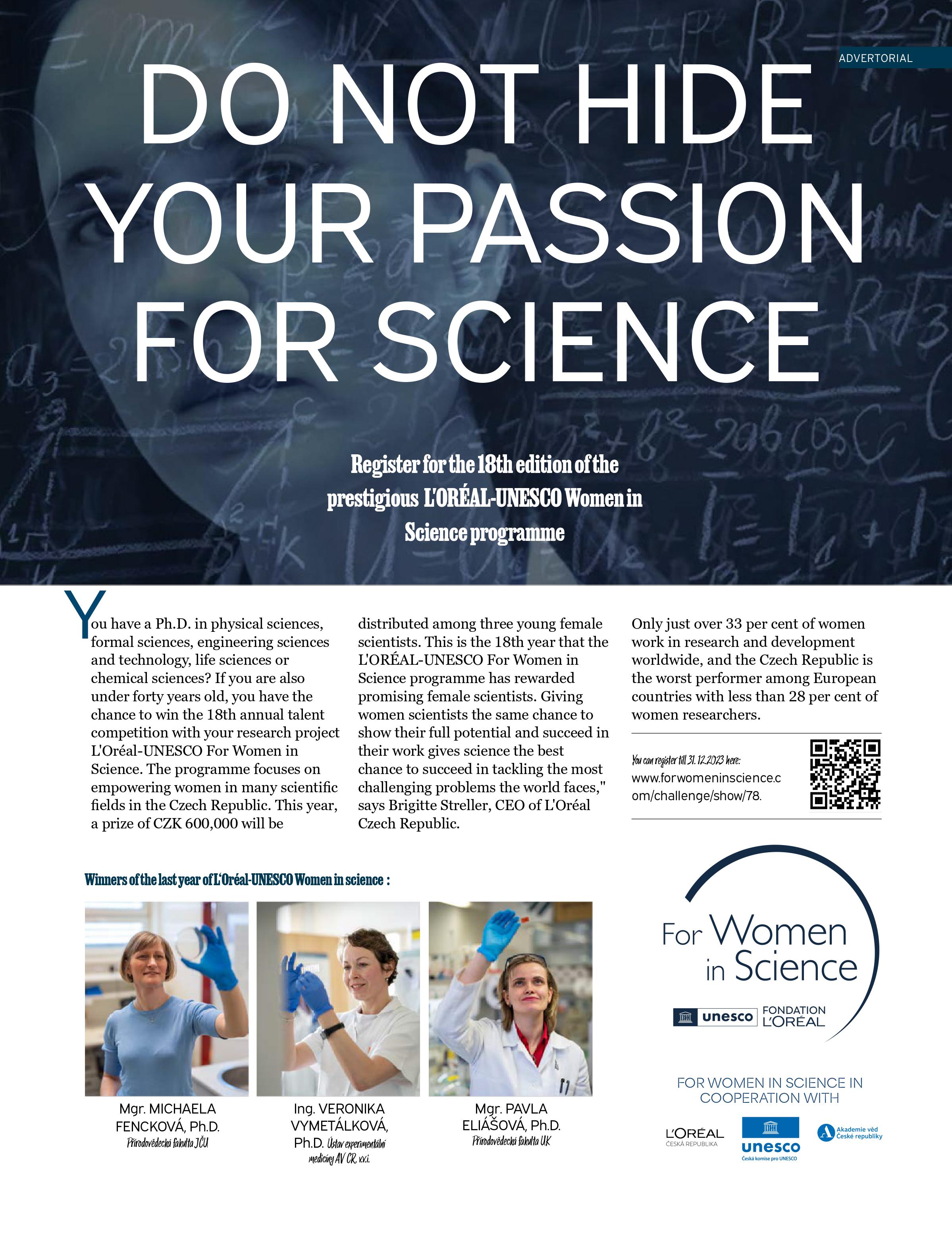 L'Oreal For Women in Science 2023