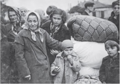 Jewish refugees who were forced to leave the Sudetenland after the Munich Agreement.