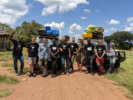 Josef Bryja's team during an expedition to Uganda in 2021