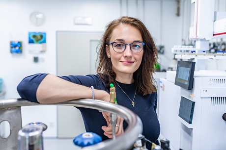 Veronika Brychová in her lab.