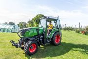 Heavy machinery can also be found in the orchard...