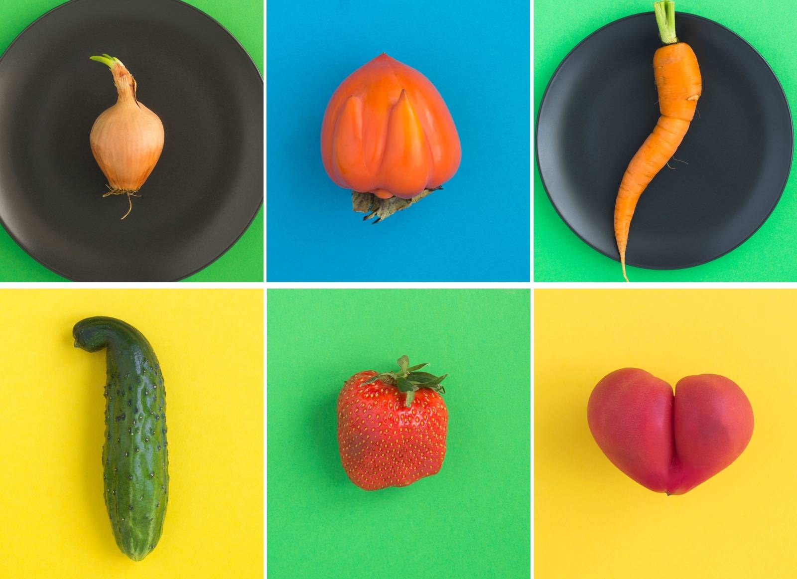 What is considered ugly, imperfect fruit and vegetables.