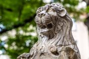 Seznamujeme se s tradiční židovskou symbolikou. Například motiv lva se spojuje se jménem Juda a přeneseně s židovským národem. 