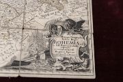 Bernard Ferdinand ERBERG, Mappa Geographica Totius Regni BOHEMIÆ. Wien: Johann Christoph Winkler, [ca 1760]. Národní knihovna ČR, sig. 62 B 132.