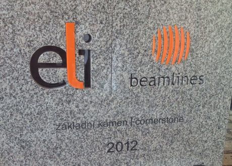 2012 Cornerstone foundation ceremony at ELI Beamlines