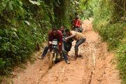 Výzkum v terénu v Kongu je velmi náročný. Dostat se na místo trvalo zoologům celé čtyři dny a občas cestování připomínalo spíše zápasy v bahně.