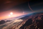 Umělecké znázornění exoplanety
