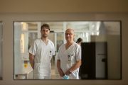 MUDr. Jan Vojtíšek a MUDr. Miroslav Verner z Nemocnice České Budějovice.