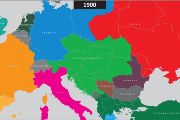 Mapy Evropy v roce 1900