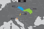 Mapy Evropy v současnosti