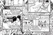 Stránka z komiksu Když se Země taví, příběh sopky