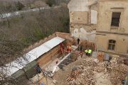 Fotografie ze zjišťovacího a záchranného archeologického výzkumu Nového proboštství