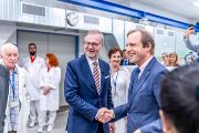 Návštěva premiéra Petra Fialy při otevření nové laboratoře Ústavu jaderné fyziky AV ČR